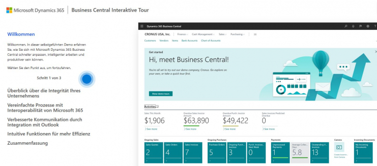 Selbstgeführte Demo Dynamics 365 Business Central